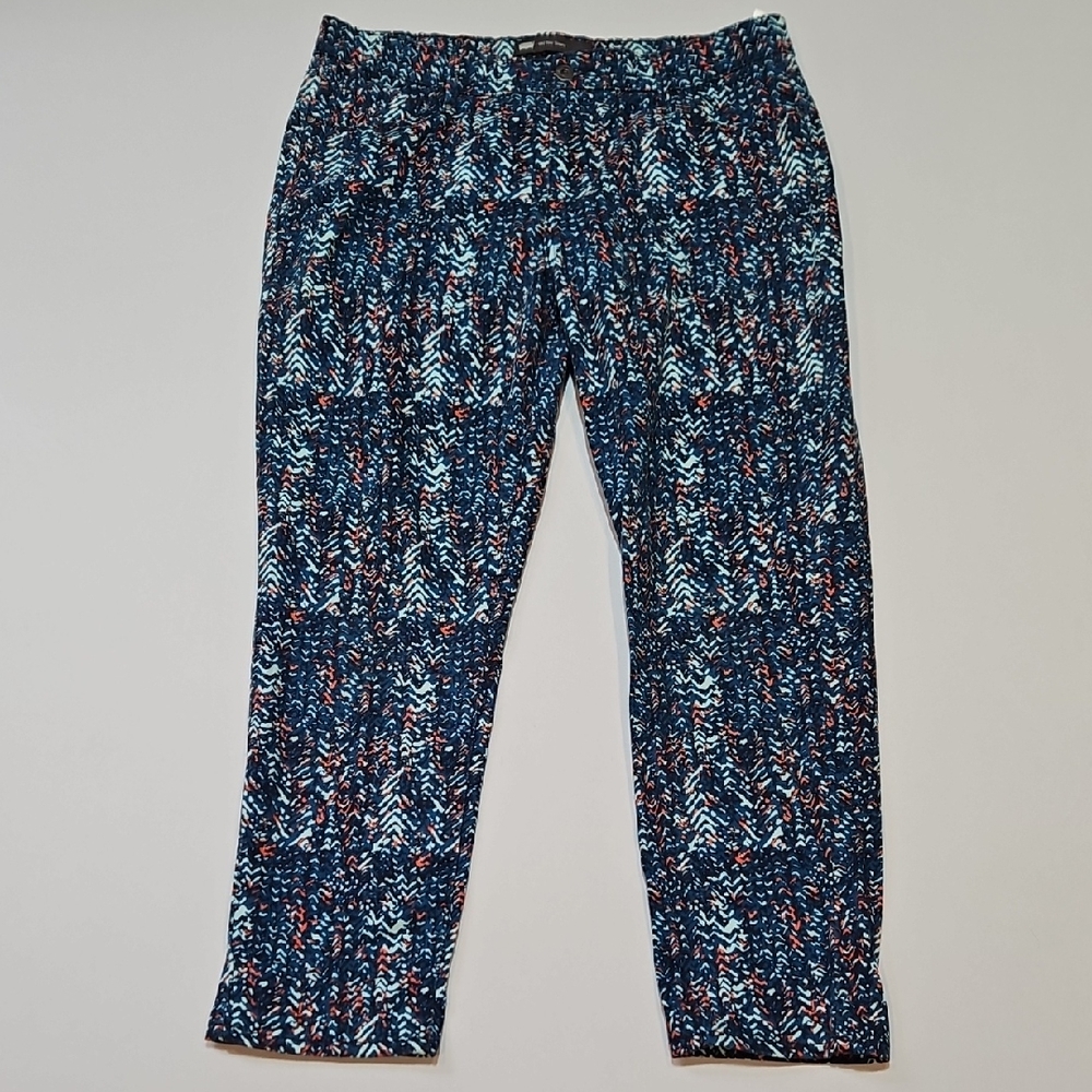 Levi's Women's Mid Rise Skinny Jeans - Blue and Orange Pattern